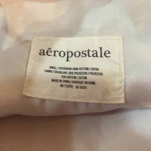 Aeropostale Tote/Bag/Satchel Canvas Raised Letters side pockets - Picture 3 of 7